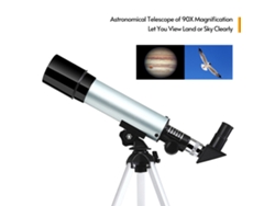 Telescopio Astronómico Compacto Portátil 90x Con Trípode Ajustable Para Niños Principiantes