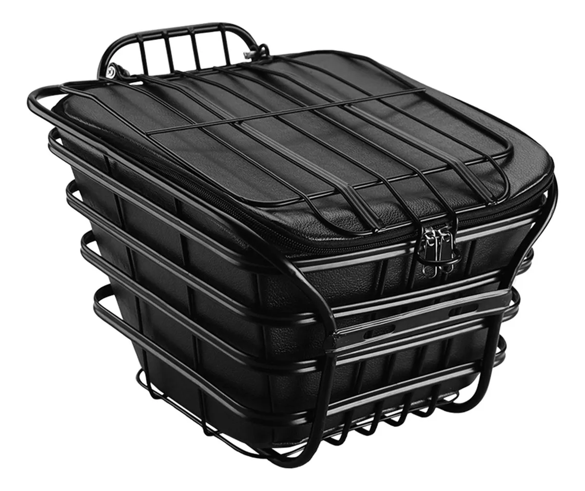 Cesta para bicicleta, cesta delantera para manillar, color negro, vayotoy