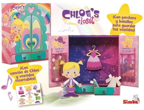MuÁÂÁÂÁÂÁ±eca SIMBA Chloe Armario Musical Con Recortables (Edad MÁÂÁÂÁÂÁ nima: 3 AÁÂÁÂÁÂÁ±os)