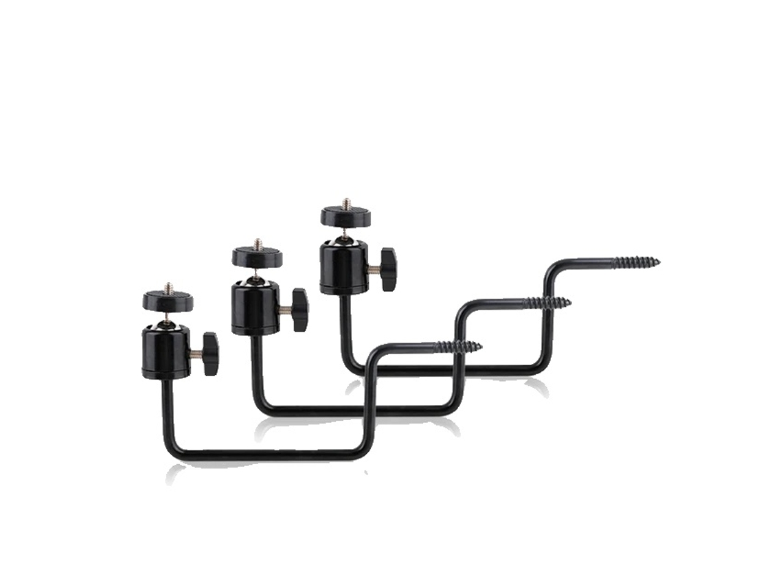 Soporte para cámara, tornillo de 1/4 de pulgada, poste de seguridad, CS01x3 piezas OEM