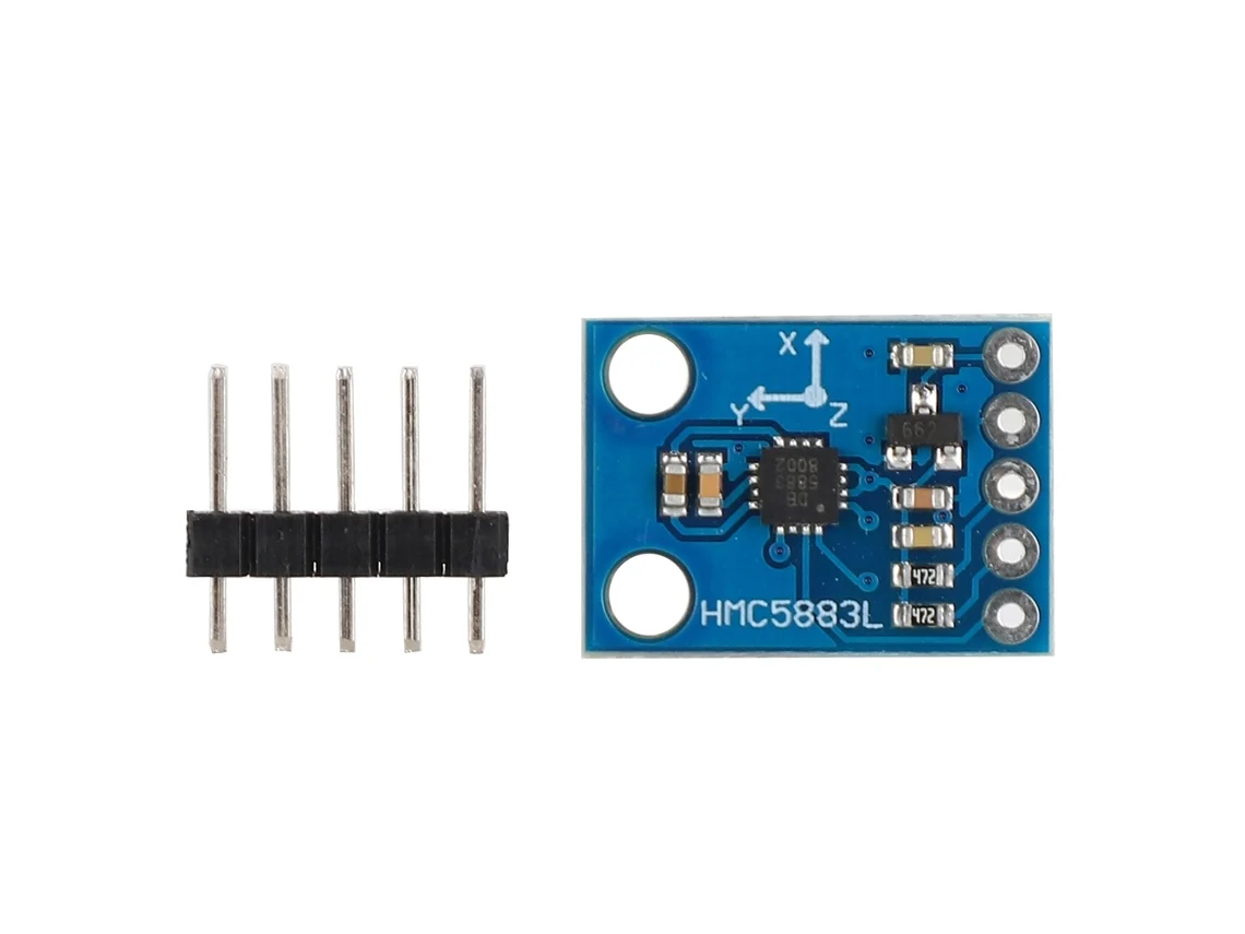 TRUYUETY Módulo Compás Electrónico HMC5883L Sensor de Campo Magnético Triaxial sin Calibración