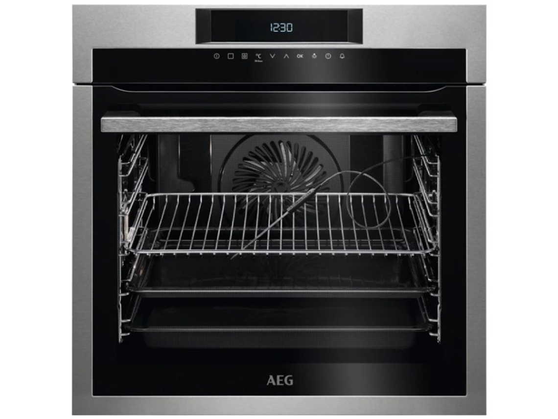 Horno AEG BPE642120M (71 L - 59.4 cm - Hidro y Pirolítico - Inox)