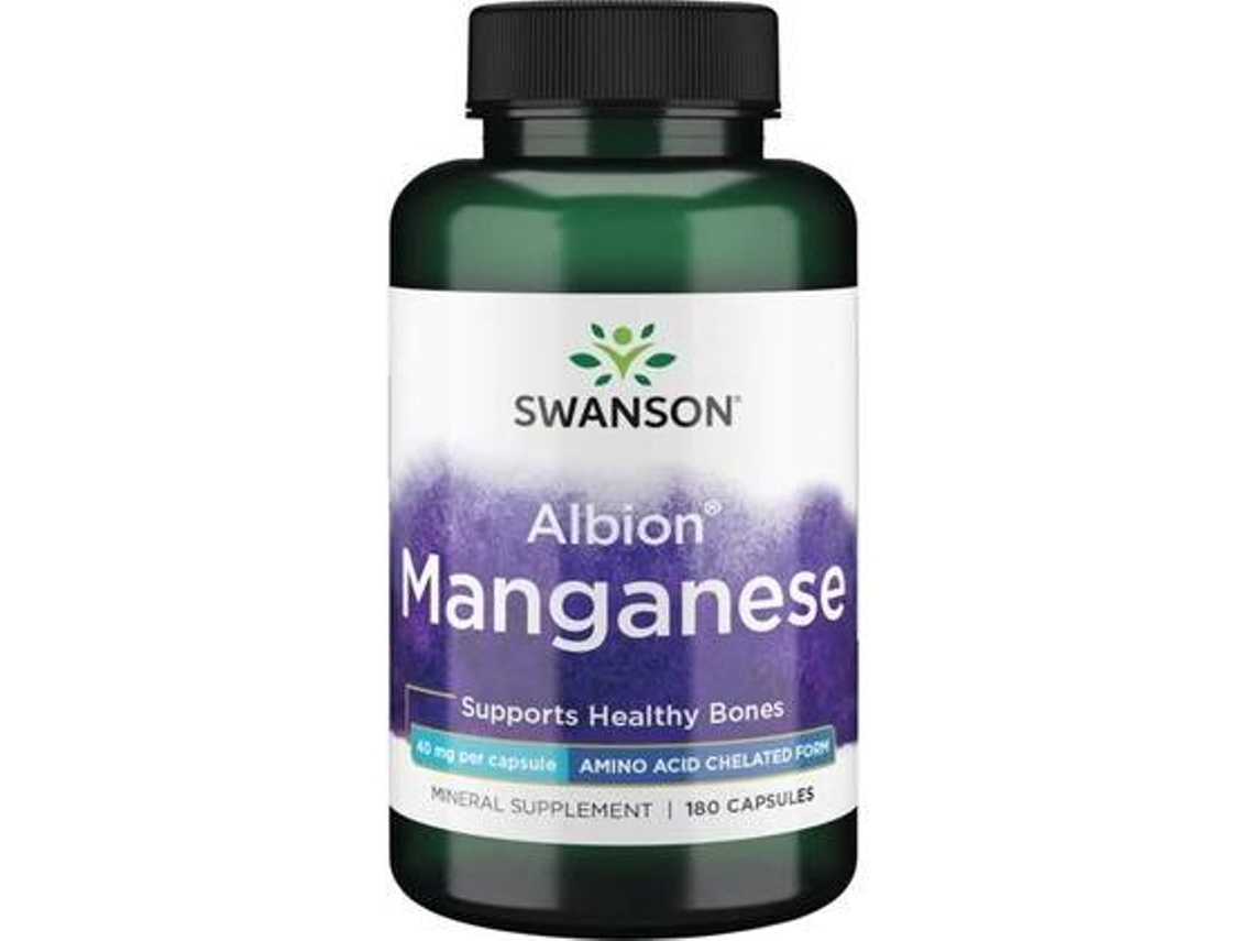 Complemento Alimentar SWANSON Albion De Manganês (180 cápsulas de 40mg)