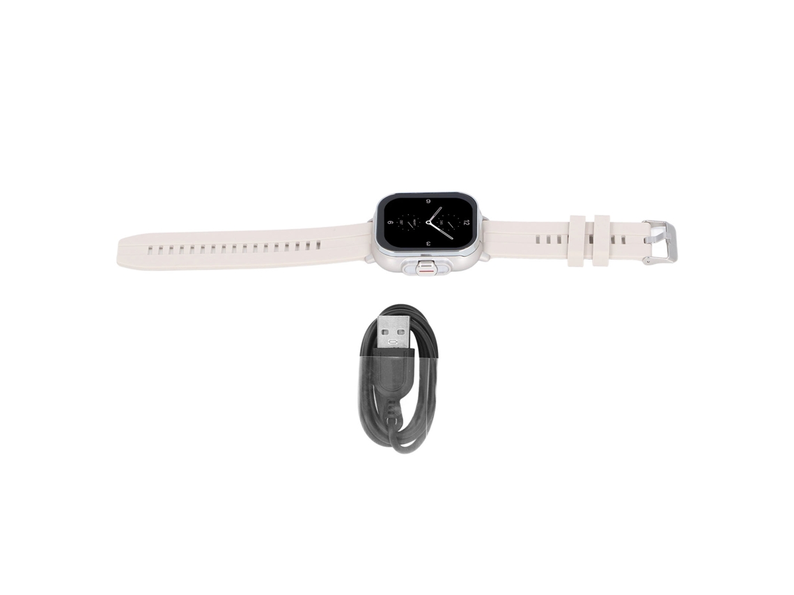 Relógio Inteligente 2 Em 1 Com Fones De Ouvido Bluetooth 5.3 Nfc Modos Esportivos Bateria Longa Prata (silicone Cinza)