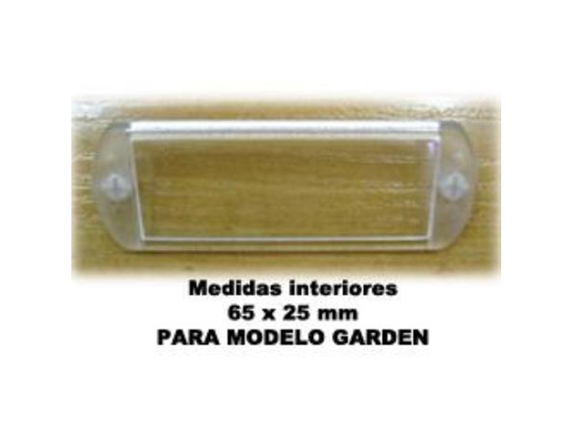 Btv rep pack 10 tarjeteros plastico 65x25 mm venus garden 60608