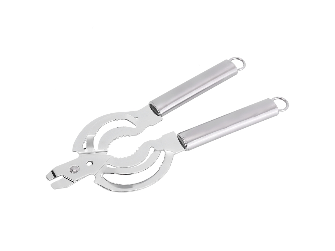 Abrelatas multifuncional de acero inoxidable para botellas y tapas de frascos, herramienta de cocina