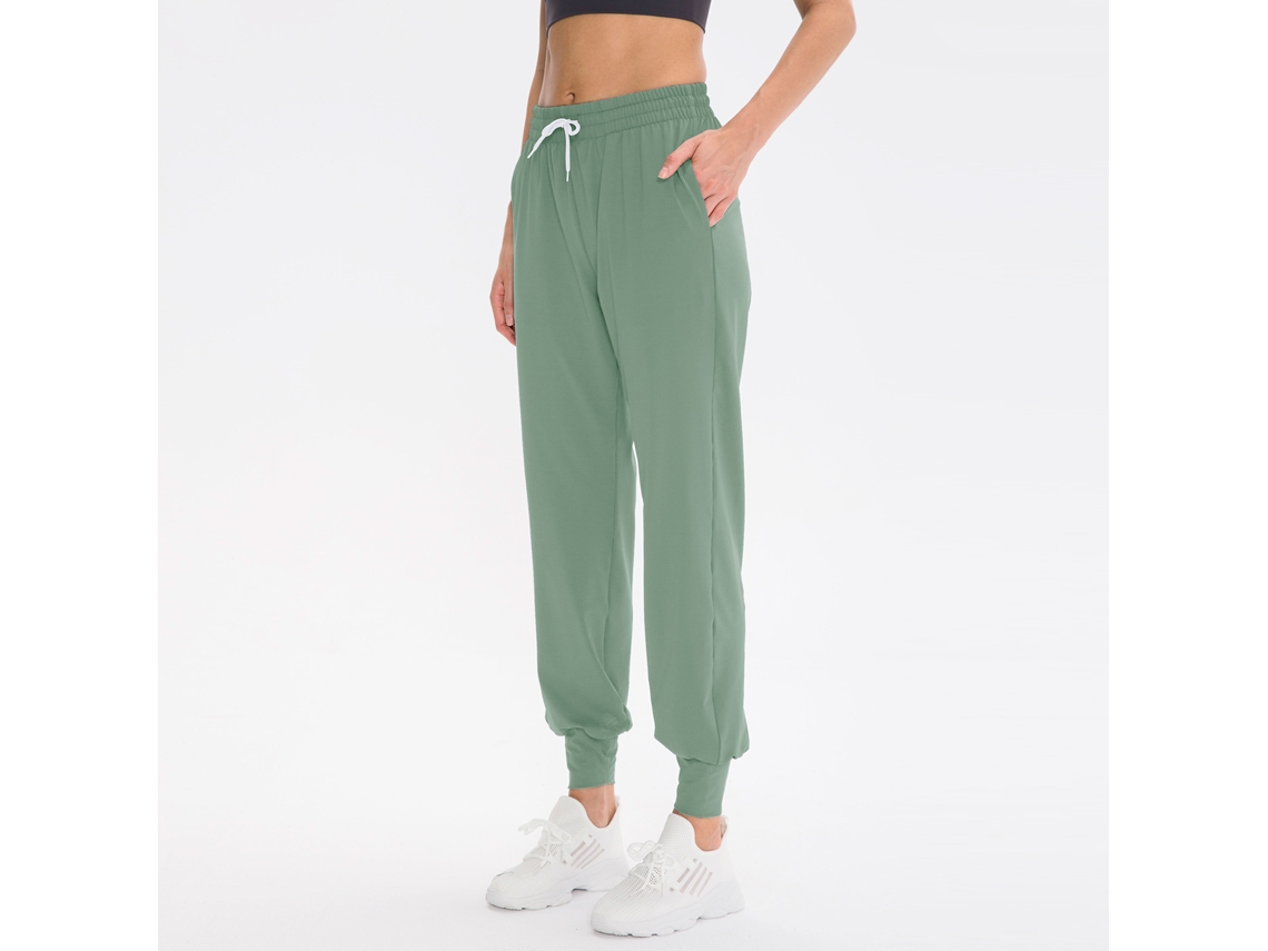 Yncm-pantalones Deportivos Mujer Con Bolsillos Para Running Yoga Gimnasio