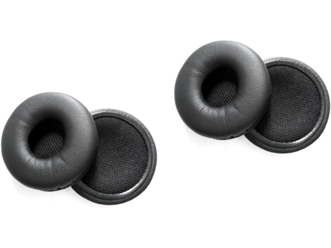 Juego De 2 Pares De Almohadillas Para Auriculares, Material Pu Negro Cómodo