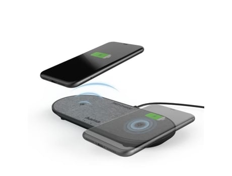 Cargador para Smartphone HAMA Qi-Fc10 Duo 10 W Negro