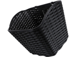 Cesta de plástico para patinetes eléctricos con tapa estilo ratán, gran capacidad y material duradero Gokoco