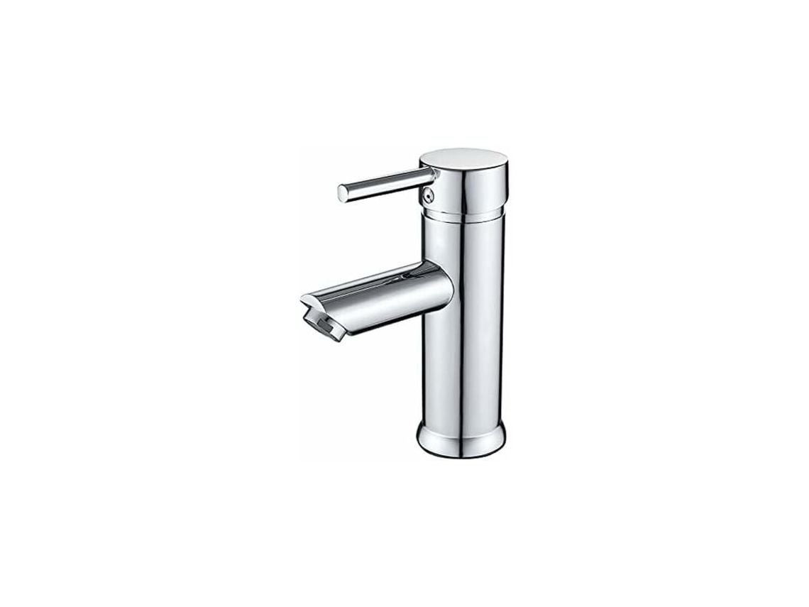 Torneira De Lavatório Cromada, Design Moderno, Latão Maciço Relavaev