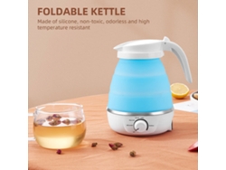 Hervidor Plegable De 0,6 L Con Base De Silicona Y Acero Inoxidable, 5 Ajustes De Temperatura, Ideal Para Viajes Y Acampadas.