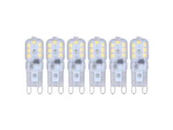 Yncm2026-bombilla G9 Led Regulable 3w 14 Leds Ahorro Energía Luz Natural 110v Para Lámpara De Techo 6 Piezas