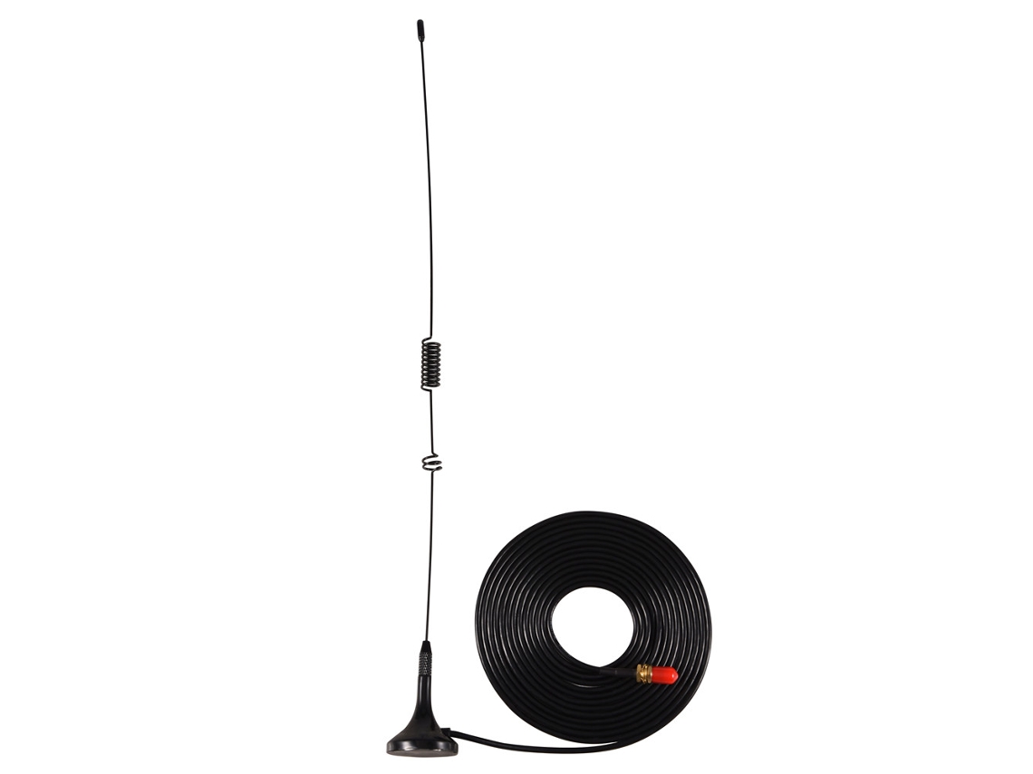 Antena de coche de doble banda con base magnética y conector SMA hembra