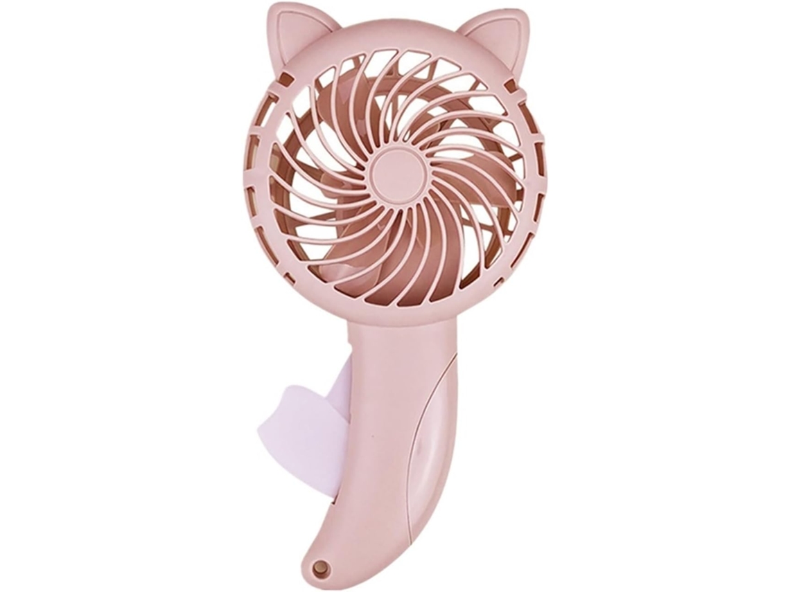Ventilador De Escritorio Usb Mini Ventilador Portátil Presión Manual Sin Pilas Diseño Dibujos Animados