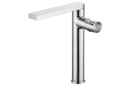 Grifo De Lavabo Alto 003 En Latón Cromado, Colección Erymanthe