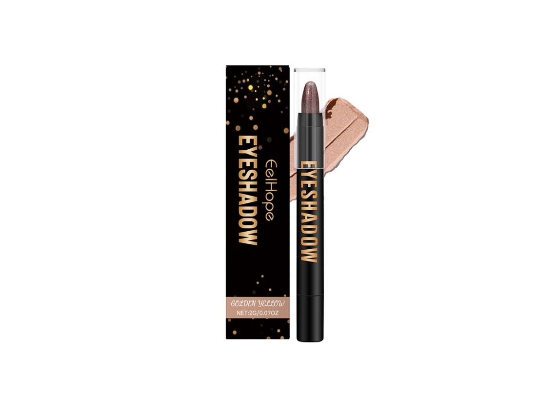 Brocha para sombras de ojos, dorada, amarilla