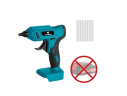 Pistola de pegamento caliente inalámbrica, 100 W de potencia, batería no incluida, UE