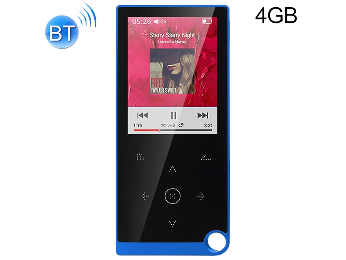 Reproductor de audio deportivo CSYY E05, MP4/MP3, 4 GB, Bluetooth (azul)