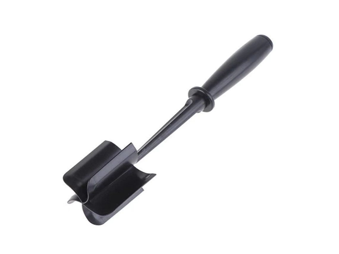 JILLIOPER Picadora de carne, trituradora de carne molida con 5 cuchillas curvas, herramienta para aplastar hamburguesas resistente al calor, utensilio de nailon