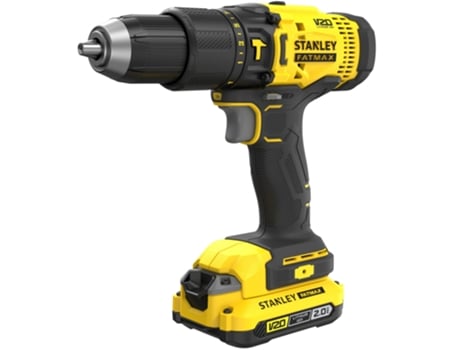 Stanley KIT V20 Li-Ion 18V: Taladro Percutor SFMC711, set de 50 piezas, 2 baterías Li-Ion 2Ah y caja de herramientas