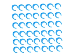 1 juego de 100 clips para fijar purificadores de agua. Slowmoose