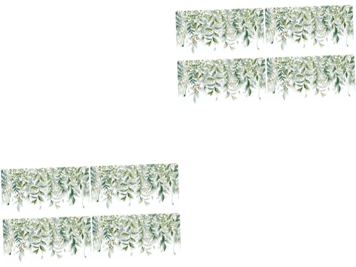 Juego De 4 Pegatinas Decorativas De Pared, Diseño Verde, Decoración De Pared