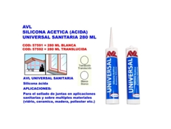 Avl silicona acida quilosa universal  280 ml transparente