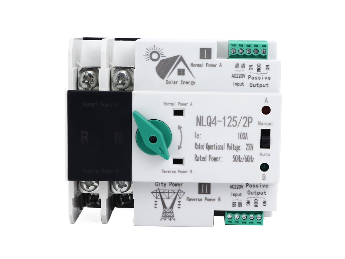 Yncm2026-conmutador De Transferencia Dual De Potencia De Cambio Rápido Automático Ac 100a Para Hogar Y Fábrica