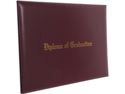 Portadiplomas De Piel Sintética Color Café Con Protección De Espuma De Pvc Y Funda Rígida Para Diploma Tamaño A4.