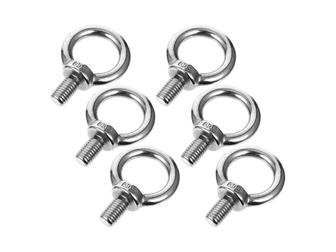6 Piezas De Cáncamos De Acero Inoxidable, Resistentes A La Corrosión, Anillos De Elevación Y Transporte De Alta Resistencia.
