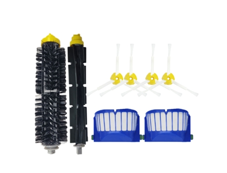 Cepillo de rodillo principal de cerdas batidoras de filtro Aero Vac, cepillos laterales para aspiradora iRobot Roomba 600 Series 620 630 650 660 680