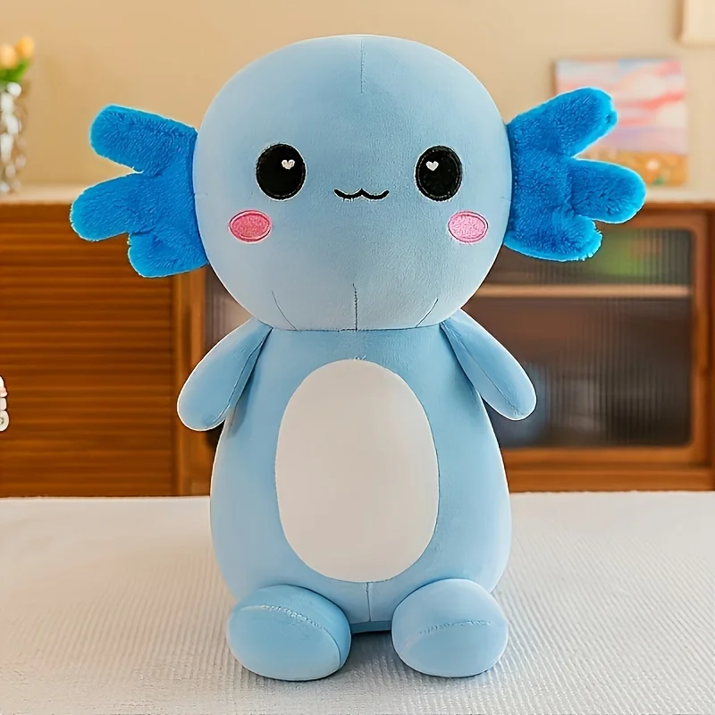 (azul, 30 Cm) Peluche De Ajolote Mexicano, Lindo Y Suave, Regalo De Cumpleaños Perfecto.