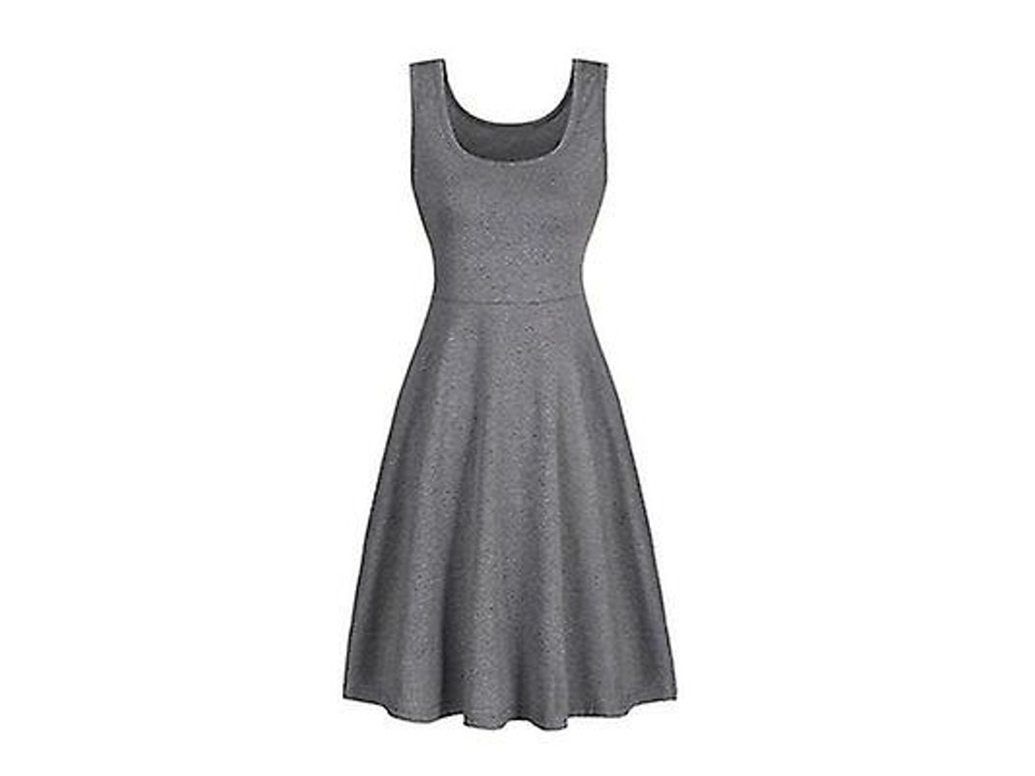 2026-vestido De Verano Para Mujer Sexy Sin Mangas Cuello Cuadrado Liso De Tela De Algodón Y Poliéster Estilo Casual