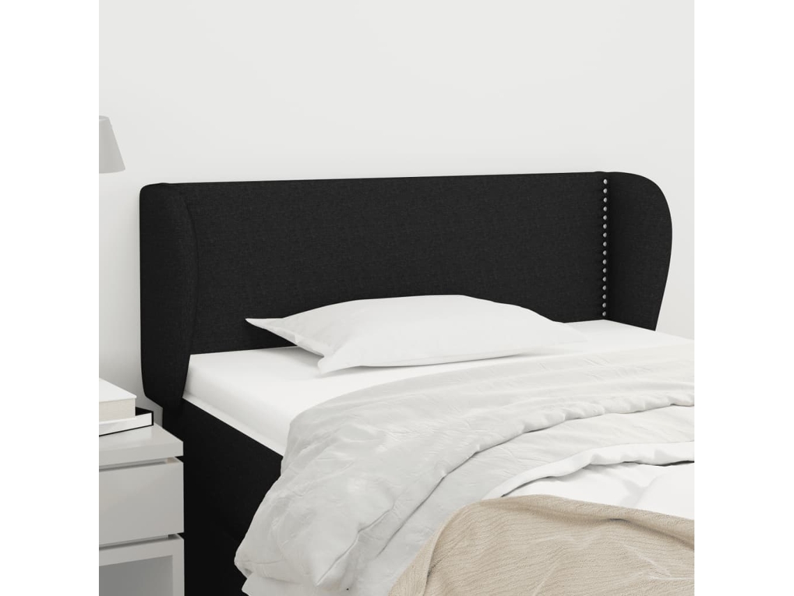 Cabecero De Tela Negro 83x23x78/88 Cm