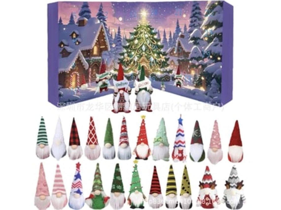 Calendario de Adviento de Papá Noel para Navidad 2025, caja de cuenta regresiva de 26 días, regalo de Navidad para niños, decoración de Panoona