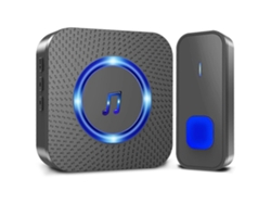 Timbre Inalámbrico Inteligente Para El Hogar, Ideal Para Personas Mayores, Con Botón De Llamada Y Música. Brilvibera_ptg