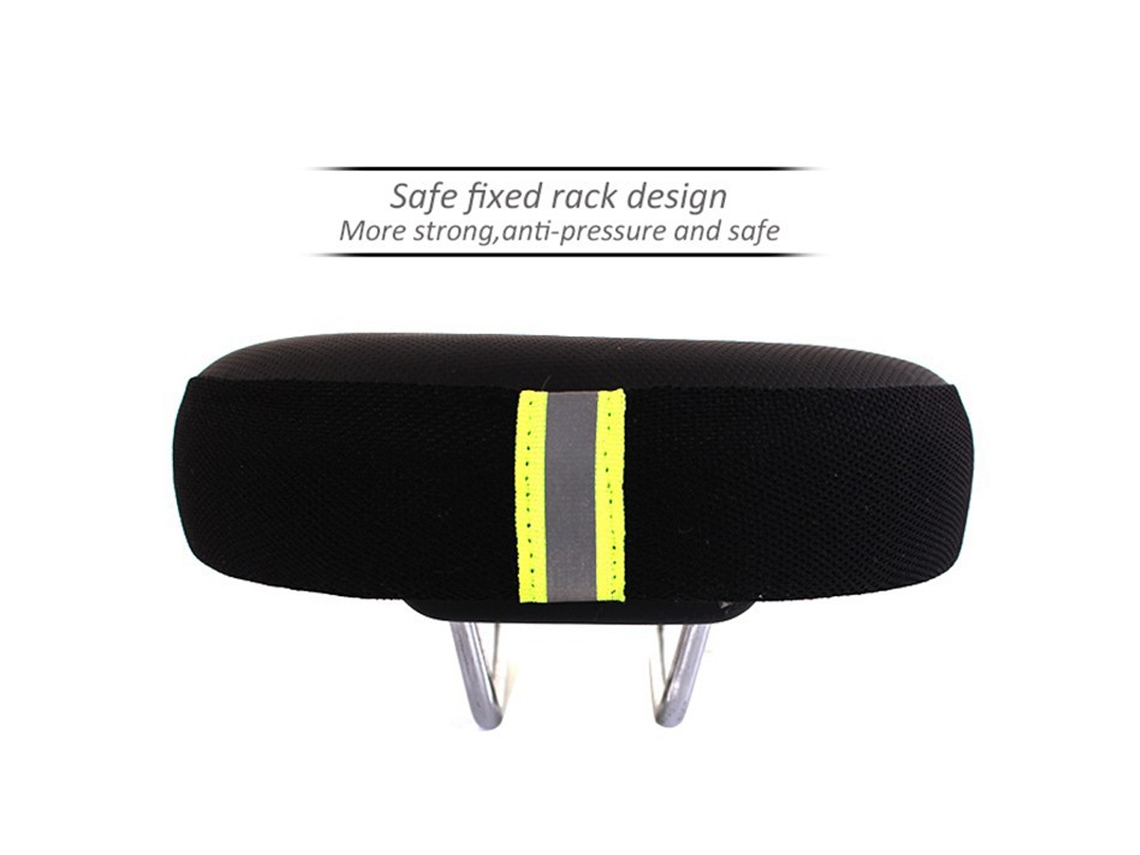 Sillín De Bicicleta Suave Y Grueso Sin Punta - Accesorios Para Ciclismo - Cómoda Absorción De Impactos