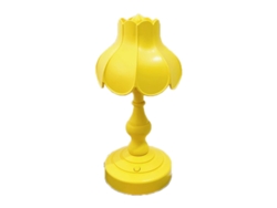 Lámpara de mesa retro con forma de hoja de loto y 3 luces, pequeña lámpara de noche para dormitorio de niña.