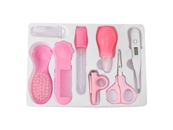 Kit De Cuidado Para Bebés Recién Nacidos Con Tijeras, Cortaúñas, Termómetro Y Accesorios Seguros - Rojo
