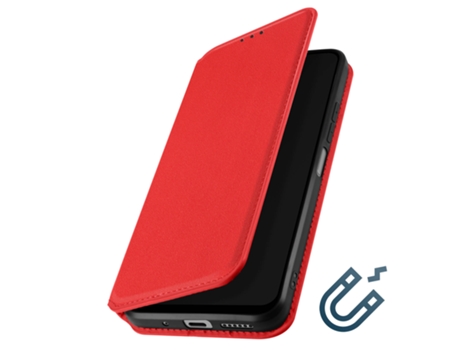 Funda para Xiaomi Redmi 12 AVIZAR Piel Rojo