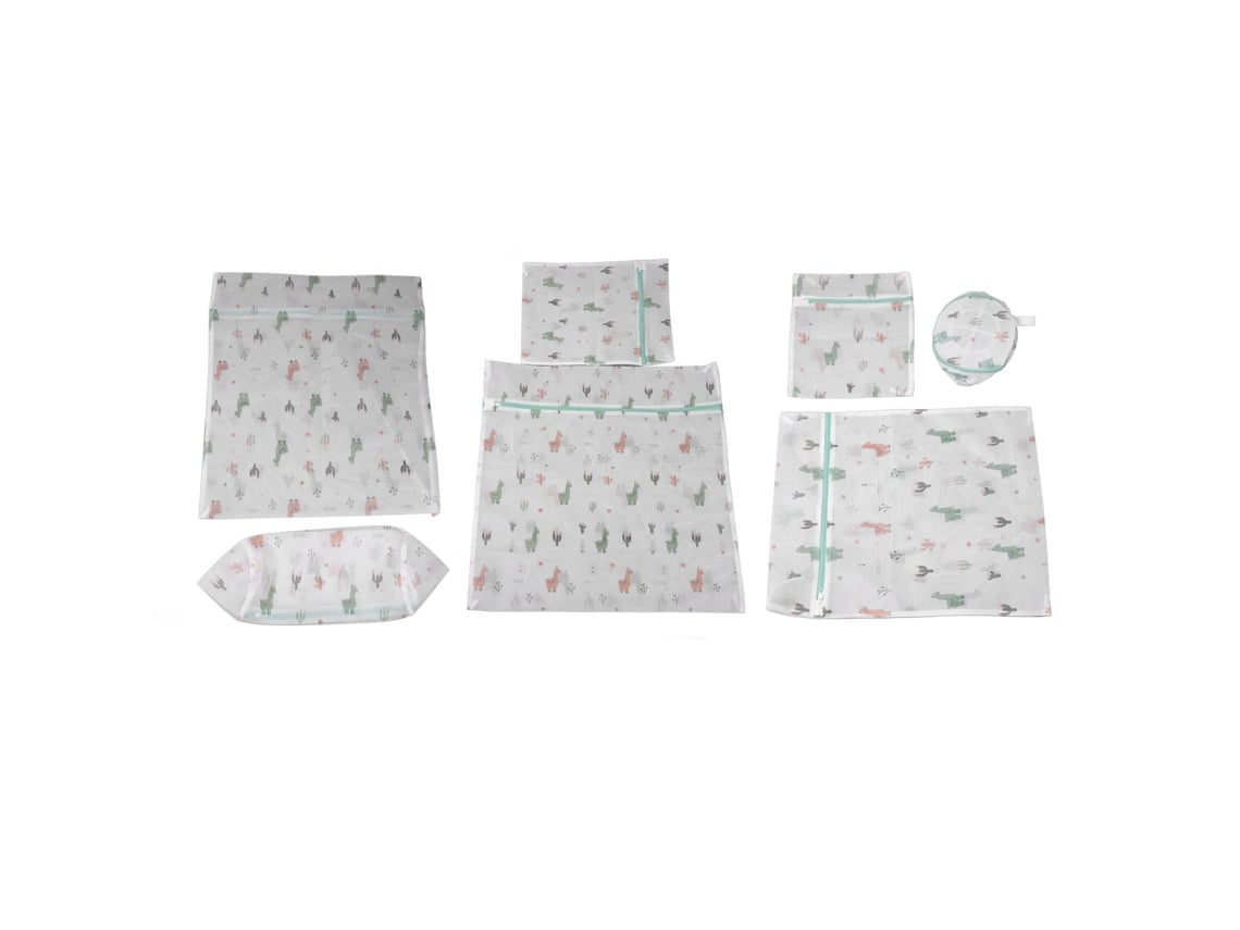 Rebe-sacos De Lavanderia De Malha Para Roupas Delicadas 7pcs