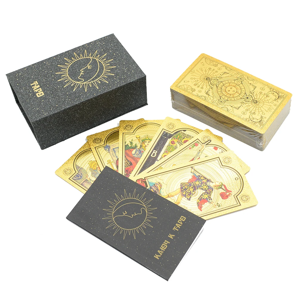 Juego De Mesa De Cartas Del Tarot, 12x7 Cm, Pvc Impermeable