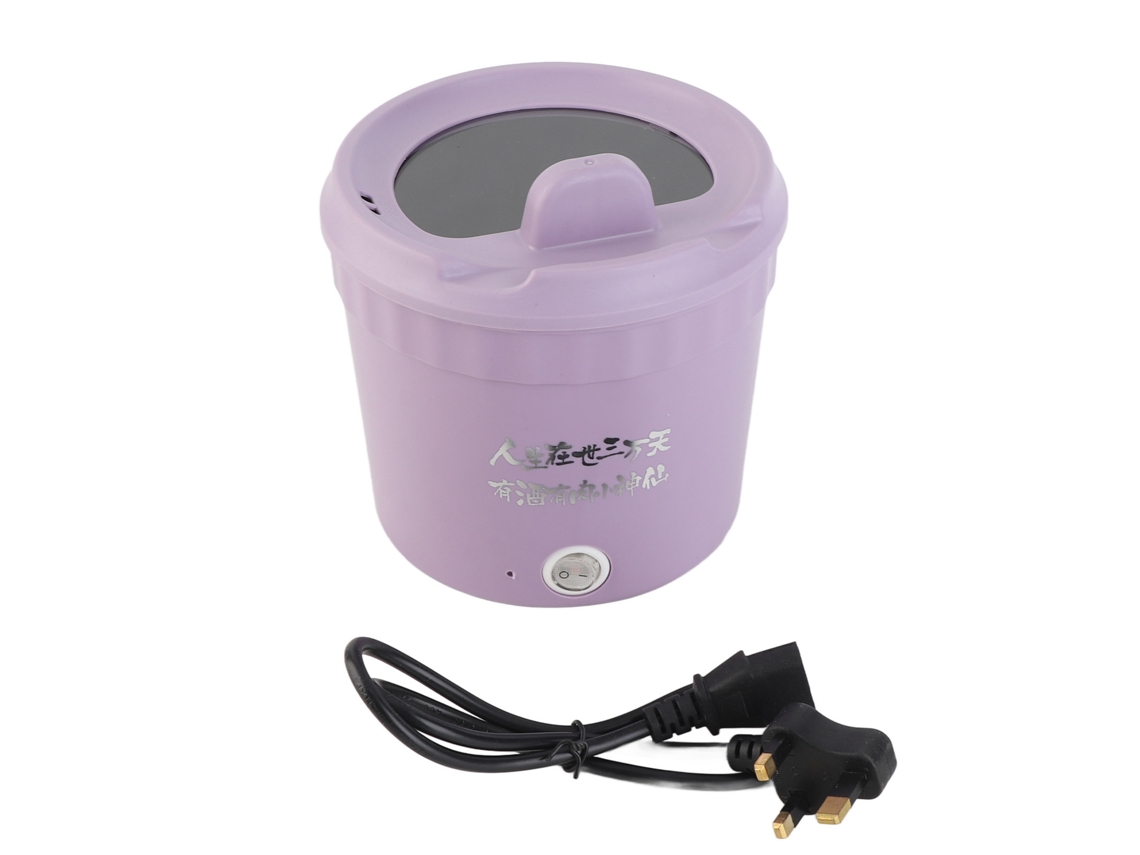 Mini Olla Eléctrica De 450 W Y 1,2 L, Antiadherente, Para Sopas Ramen Y Avena. Enchufe Británico De 220 V.