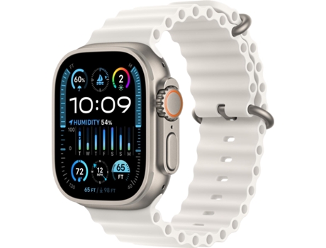 Smartwatch Watch Ultra 2 Lte Silver Titan 49Mm Wristband Weiß Mrej3 APPLE