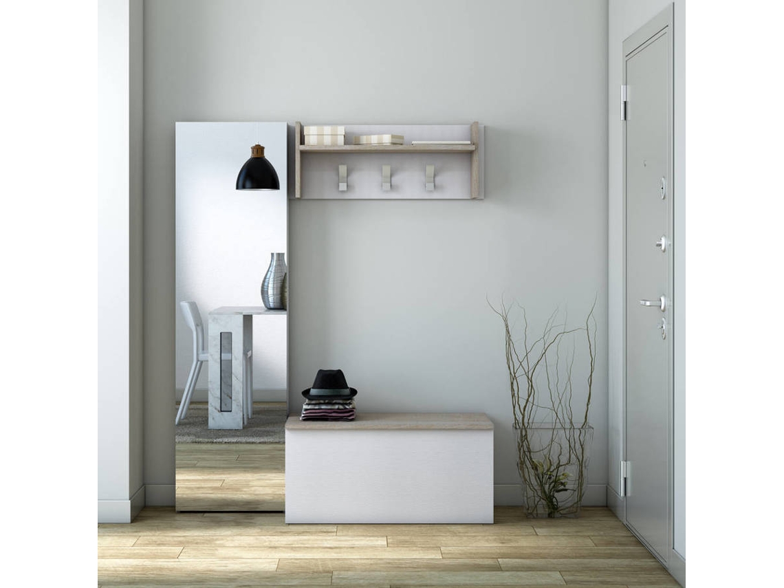 Perchero DMORA Marrón (Melamina - 29x90x34 cm)
