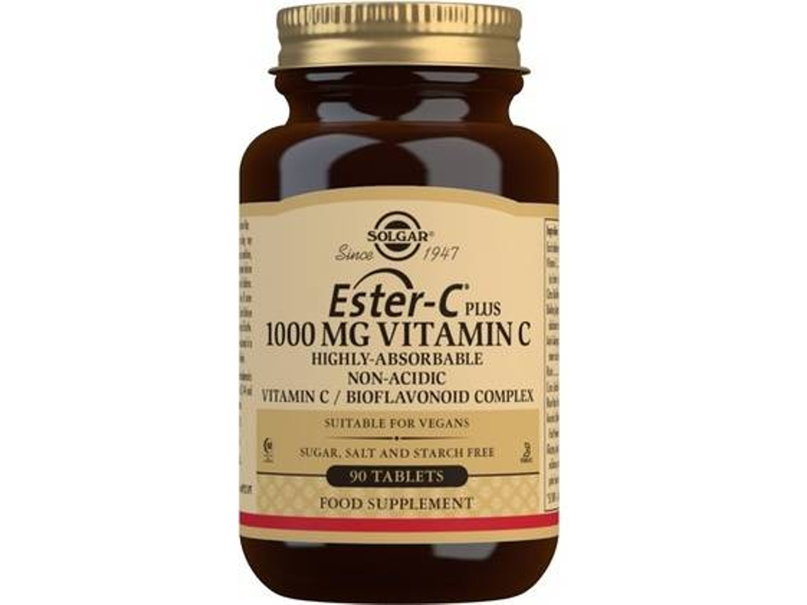 Complemento Alimentar SOLGAR Ester C Plus (90 comprimidos de 1000mg)