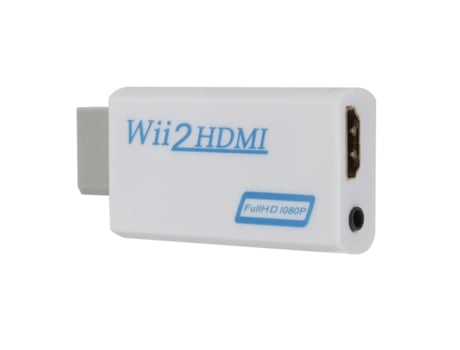 Convertidor WII a HDMI Full HD 1080P WII a HDMI Wii 2 Convertidor HDMI Audio de 3,5 mm para PC Pantalla de monitor HDTV Adaptador de Wii a HDMI