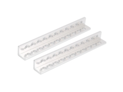 Perfil De Extrusión De Aluminio En Forma De L Con 11 Orificios, Accesorios Para Robots, 12x12 Mm, 3103-0011-0096
