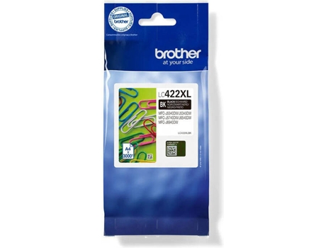 Cartucho de Tinta BROTHER XL Negro (LC422XLBK)